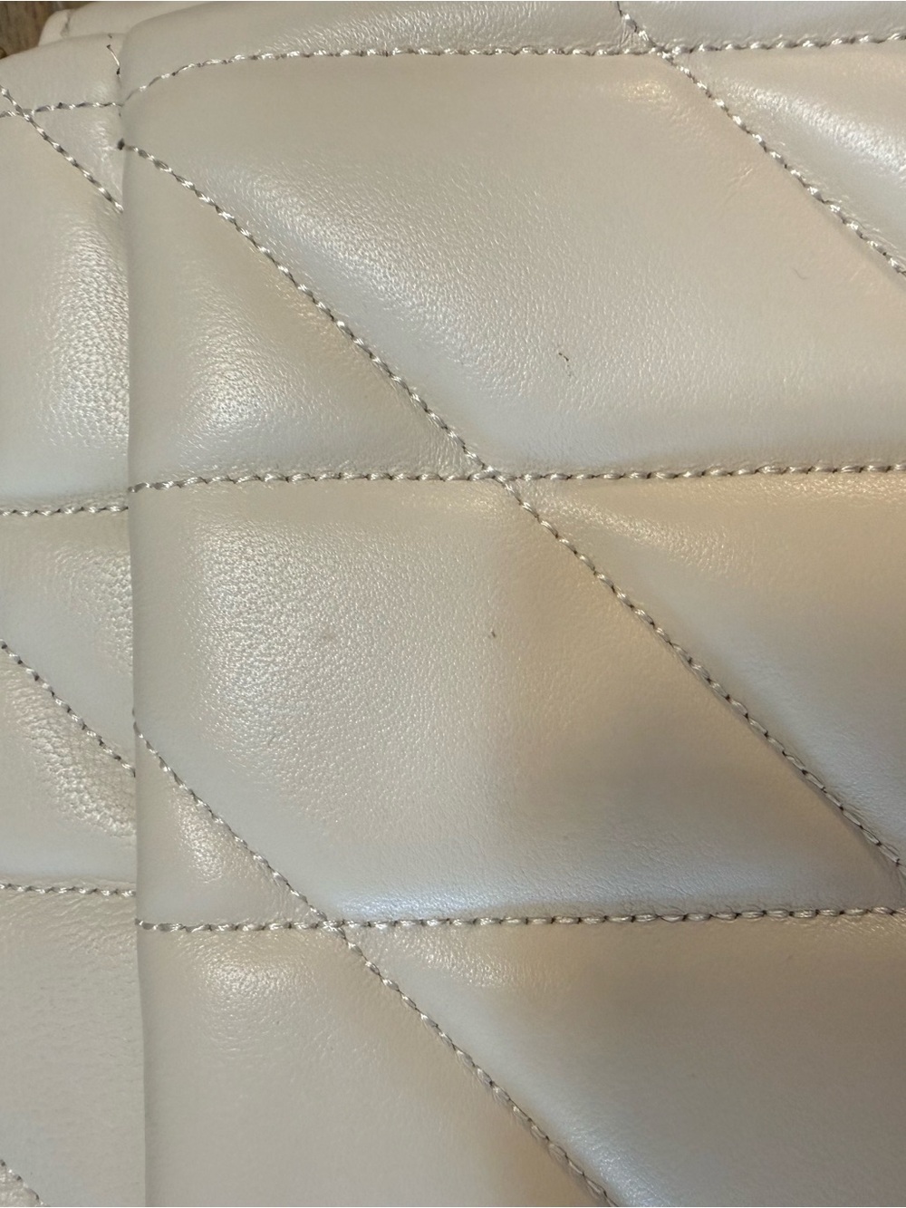 Coach Tabby Shoulder Bag 20 in Chalk and Brass - Picture 11 of 14